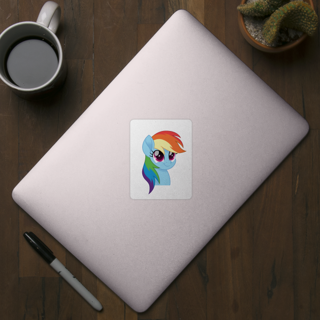 Rainbow Dash portrait by CloudyGlow